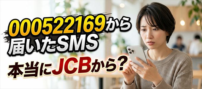 「000522169」からのSMSは本当にJCBから?
