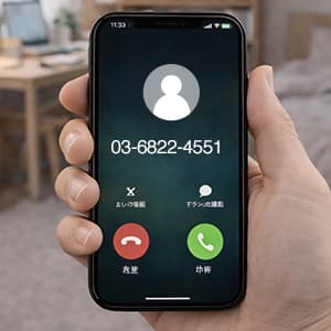 「0368224551」はJCBから着信