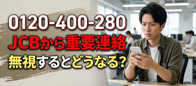 「0120400280」はJCBから督促電話